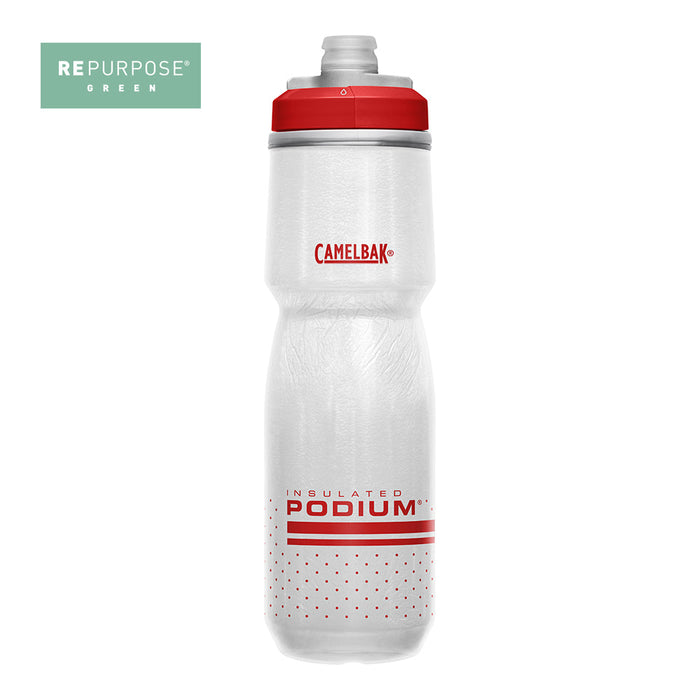 1873605071 ANFORA PODIUM CHILL 710ml BLANCO/ROJO MARCA CAMELBAK