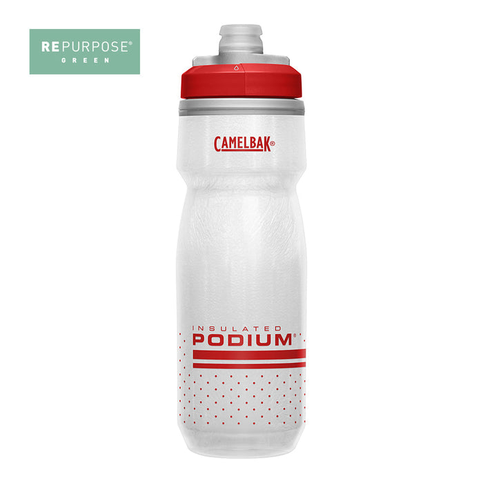 1874605062 ANFORA PODIUM CHILL 620ml BLANCO/ROJO MARCA CAMELBAK