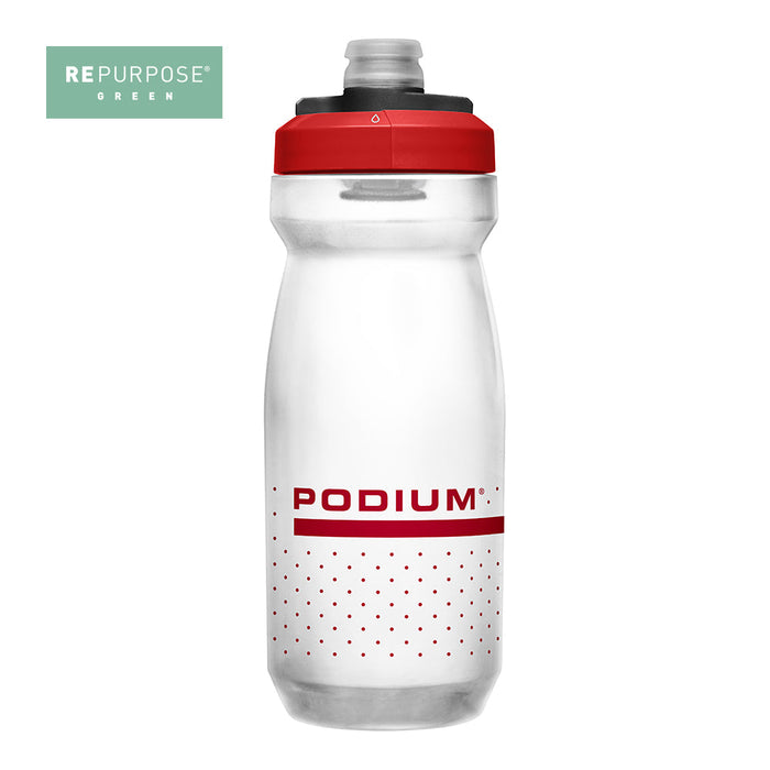 1876601062 ANFORA PODIUM 620ml TRANSPARENTE/ROJO MARCA CAMELBAK