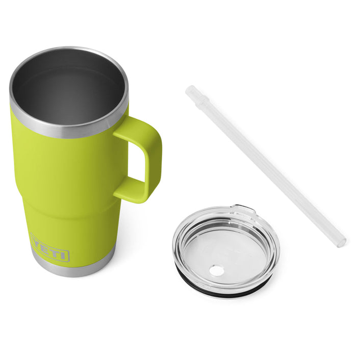 21071501810 TERMO RAMBLER 25oz STRAW MUG CHARTREUSE MARCA YETI