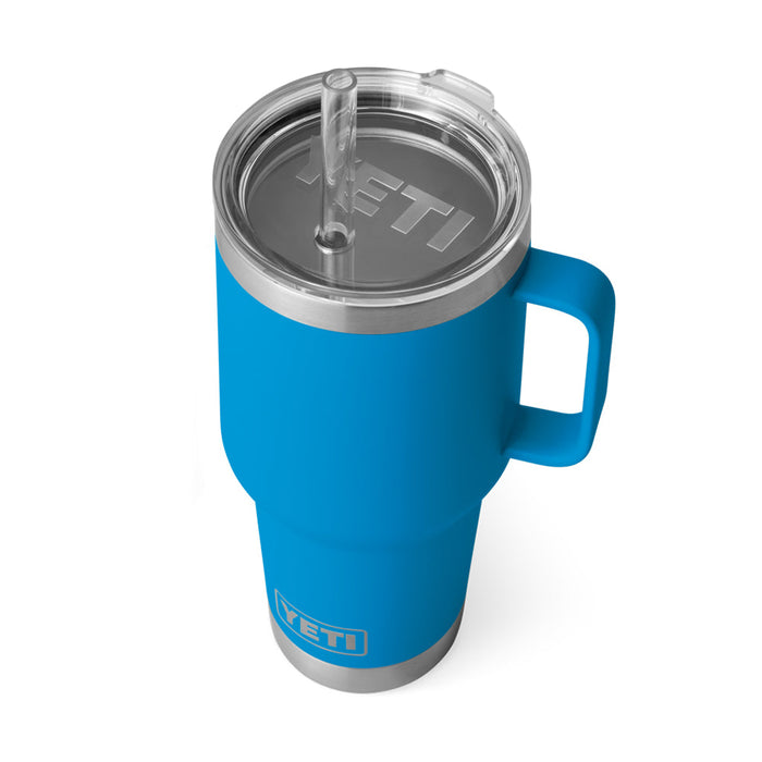 21071502685 TERMO RAMBLER 35oz STRAW MUG BIG WAVE BLUE MARCA YETI