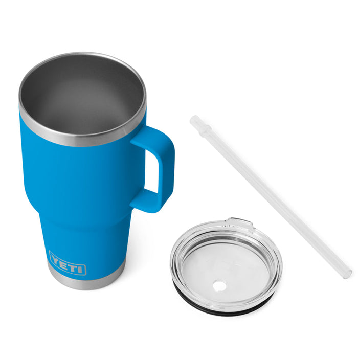 21071502685 TERMO RAMBLER 35oz STRAW MUG BIG WAVE BLUE MARCA YETI