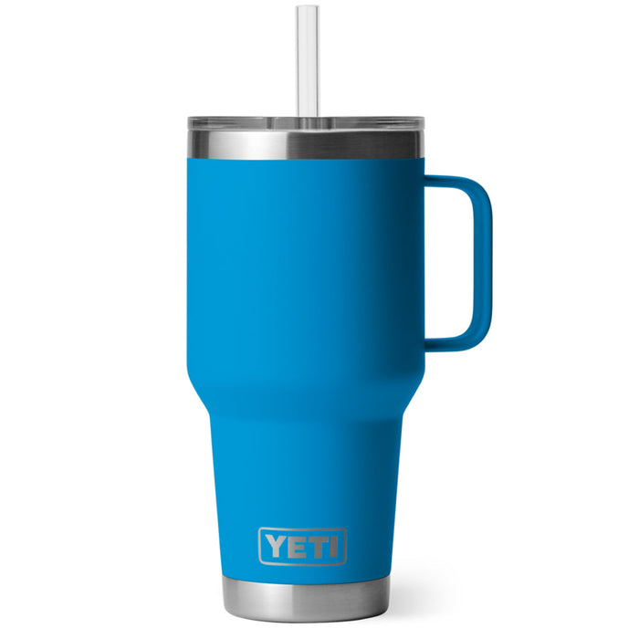 21071502685 TERMO RAMBLER 35oz STRAW MUG BIG WAVE BLUE MARCA YETI