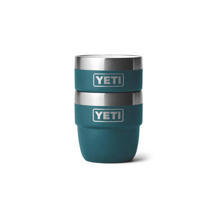 21071502576 TAZA RAMBLER 4oz STACKABLE 2 PIEZAS AGAVE TEAL MARCA YETI