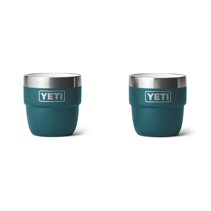 21071502576 TAZA RAMBLER 4oz STACKABLE 2 PIEZAS AGAVE TEAL MARCA YETI