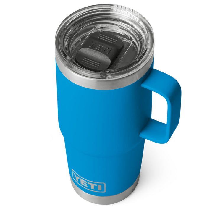 21071502675 TAZA RAMBLER 20oz TRAVEL MUG CON TAPA STRONGHOLD BIG WAVE BLUE MARCA YETI