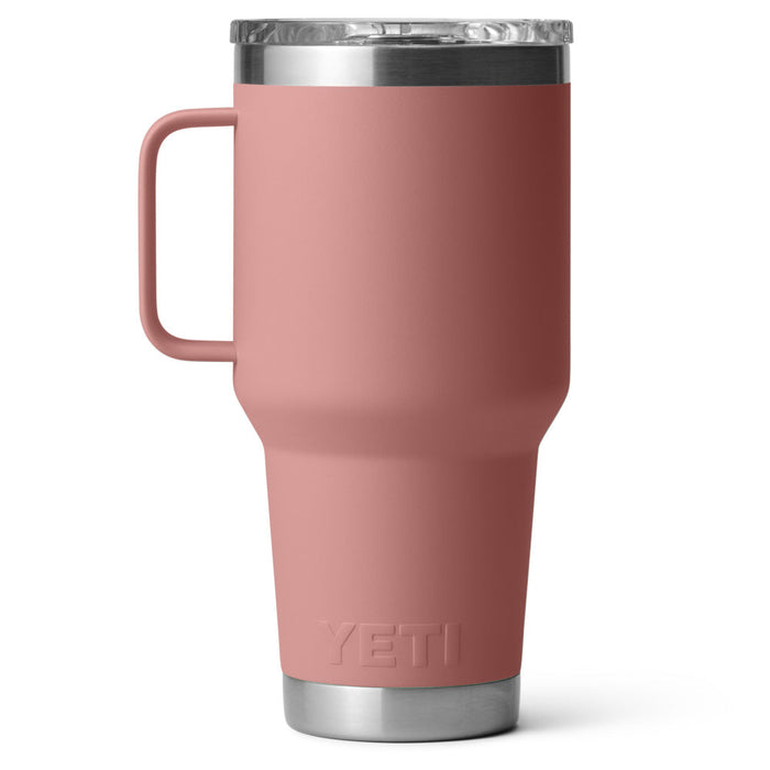 21071503351 TAZA RAMBLER 30oz TRAVEL MUG CON TAPA STRONHOLD SANDSTONE PINK MARCA YETI