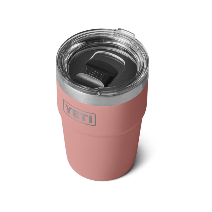 21071503359 TERMO RAMBLER 16oz STACKABLE CUP TAPA MAGNETICA SANDSTONE PINK MARCA YETI