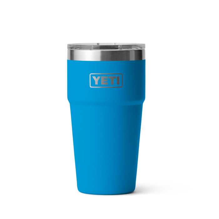 21071503884 TERMO RAMBLER 20oz STACKABLE CUP TAPA MAGNETICA BIG WAVE BLUE MARCA YETI