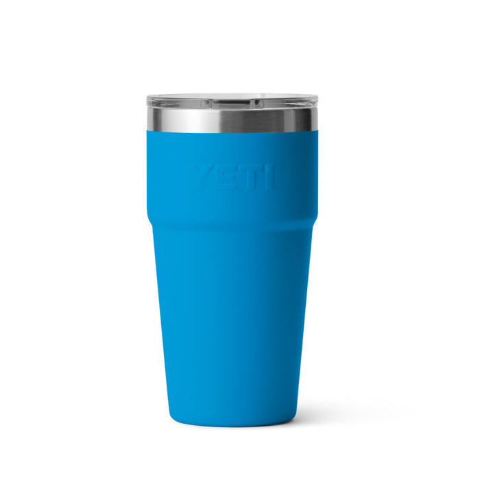 21071503884 TERMO RAMBLER 20oz STACKABLE CUP TAPA MAGNETICA BIG WAVE BLUE MARCA YETI