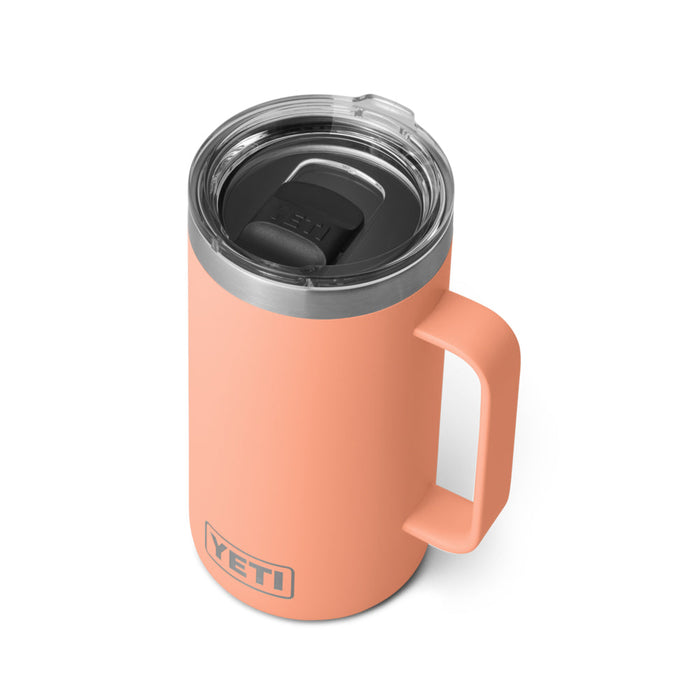 21071505347 TAZA RAMBLER 24oz MUG TAPA MAGNETICA PEACH MARCA YETI