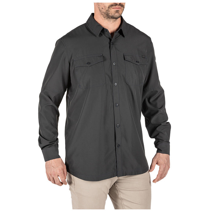 72521-098 CAMISA MARKSMAN MANGA LARGA VOLCANICO MARCA 5.11 TACTICAL