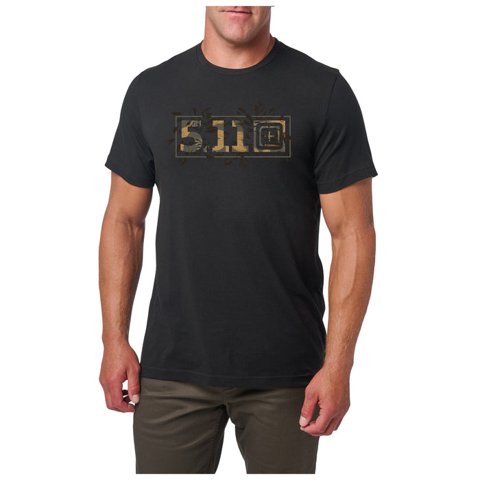 76166AAB-019 PLAYERA TROPICAL LOCKUP NEGRA MARCA 5.11 TACTICAL