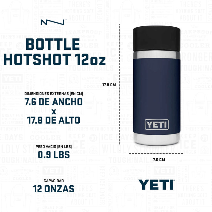 21071504052 TERMO RAMBLER 12oz BLANCO MARCA YETI