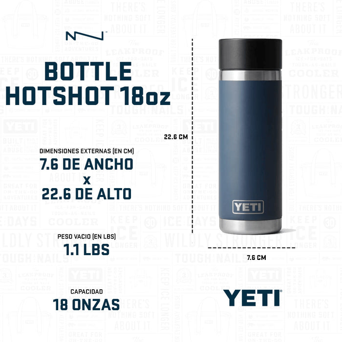 21071504032 TERMO RAMBLER 18oz HOTSHOT BLANCO MARCA YETI