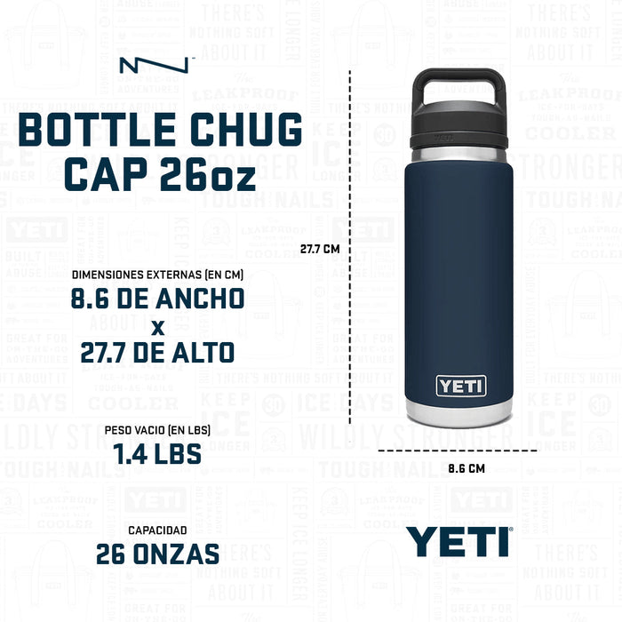 21071504096 TERMO RAMBLER 26oz CHUG CAP NEGRO MARCA YETI