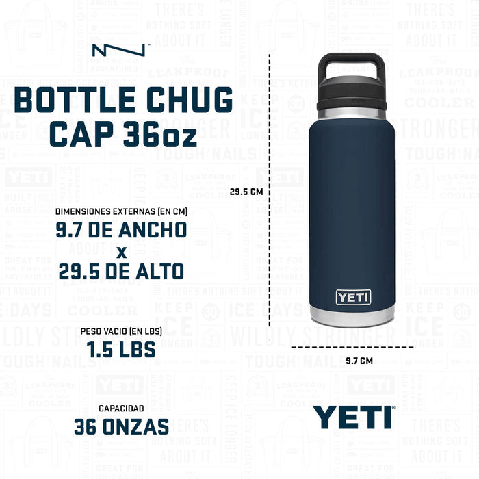 21071502575 TERMO RAMBLER 36oz CHUG CAP AGAVE TEAL MARCA YETI