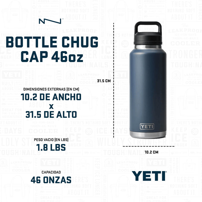 21071504114 TERMO RAMBLER 46oz CHUG CAP NEGRO MARCA YETI