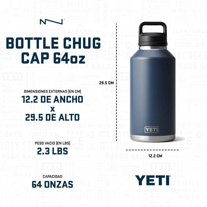 21071503856 TERMO RAMBLER 64oz CHUG CAP BLANCO MARCA YETI