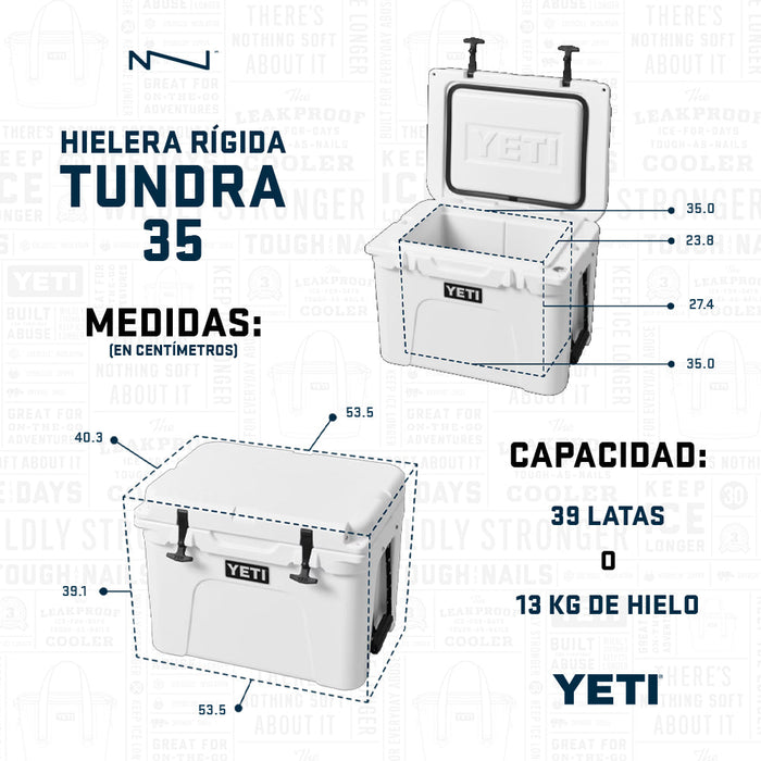 10035440000 HIELERA RIGIDA TUNDRA 35 WETLANDS BROWN MARCA YETI