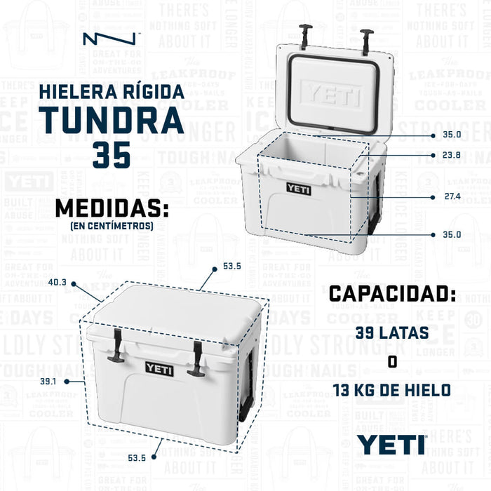 10035010000 HIELERA RIGIDA TUNDRA 35 TAN MARCA YETI