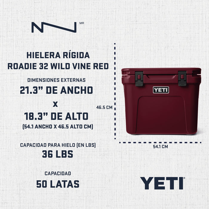 10032160000 HIELERA RIGIDA ROADIE 32 CHARCOAL MARCA YETI