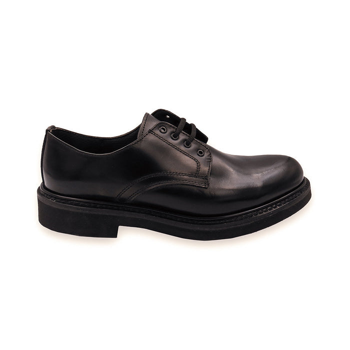 110201 ZAPATO CHOCLO PIEL OSCARIA NEGRO MARCA PANTHER